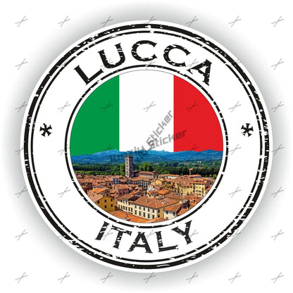 Lombardia Marche Molise Italy Flag Emblem Vinyl Sticker Decoration Naples Napoli Modena Messina Milan Italia Round Seal Flag