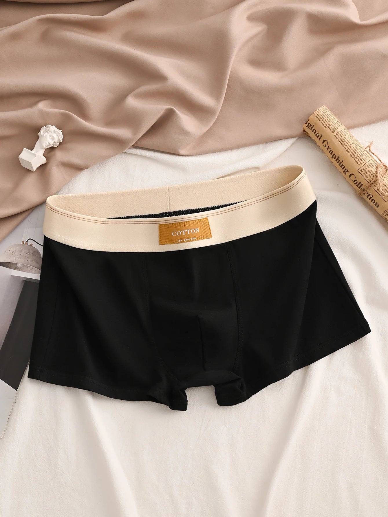 3Pcs High-Quality Cotton Men's Boxer Briefs Soft Healthy Casual Fashionable Sport Boxers Trendy Men's Shorts Underwear