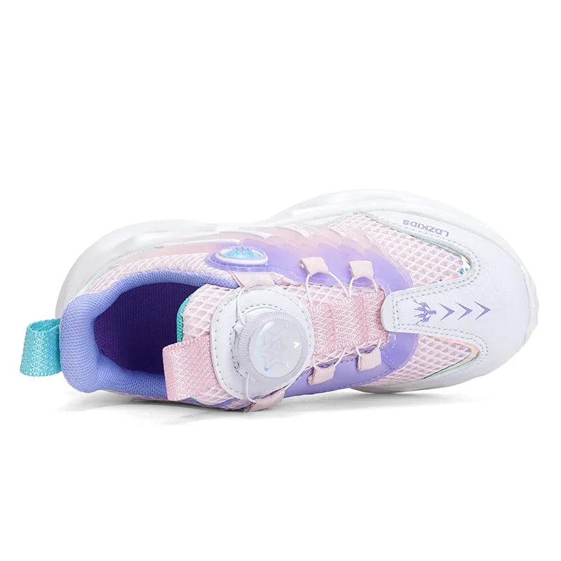 Summer Breathable Sport Shoes for Children Girls Casual Student School Walking Shoes Anti-slip Fashion Tenis Footwear