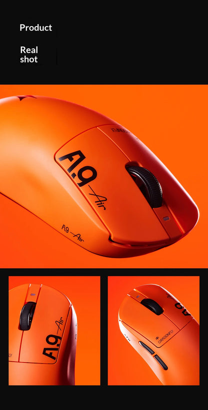 ATK DragonFly A9 Air Ultimate Wireless Gaming Mouse PAW3950 Ultra 42000DPI 750IPS 8KHz RGB Ergonomic For Windows MacOs PC Gifts