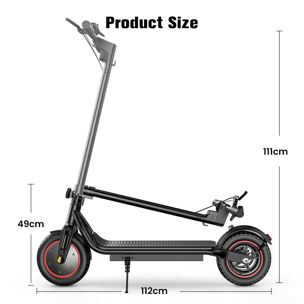 W6 Electric Scooter 10 Inch 500W Motor 36V 10.5Ah Battery 35km/h Max Speed Foldable E-Scooter With APP Dual Brakes Scooters