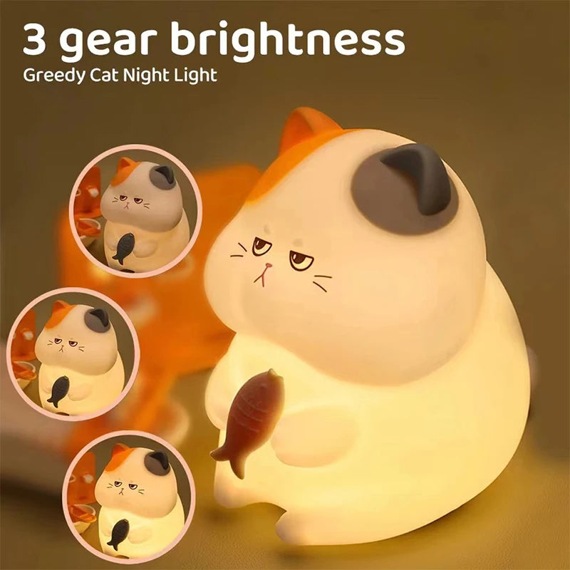 Cute Axolotl Night Light Silicone Nursery Sleeping Lamp Touch Control Nightlights USB Rechargeable Table Lamp for Baby Child