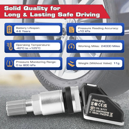Autel TPMS MX Sensor 315MHz 433MHz Sensor 2in1 Clone-able Programming Sensors For TS501 TS508 Tire Pressure Monitoring Car Tool
