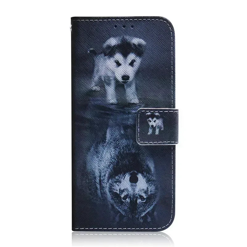 For Xiaomi Redmi 13 Case Solid Color Leather Flip Phone Case for Xaomi Redmi 13 Cover Redmi13 13C 5G Wallet Card Slots Etui
