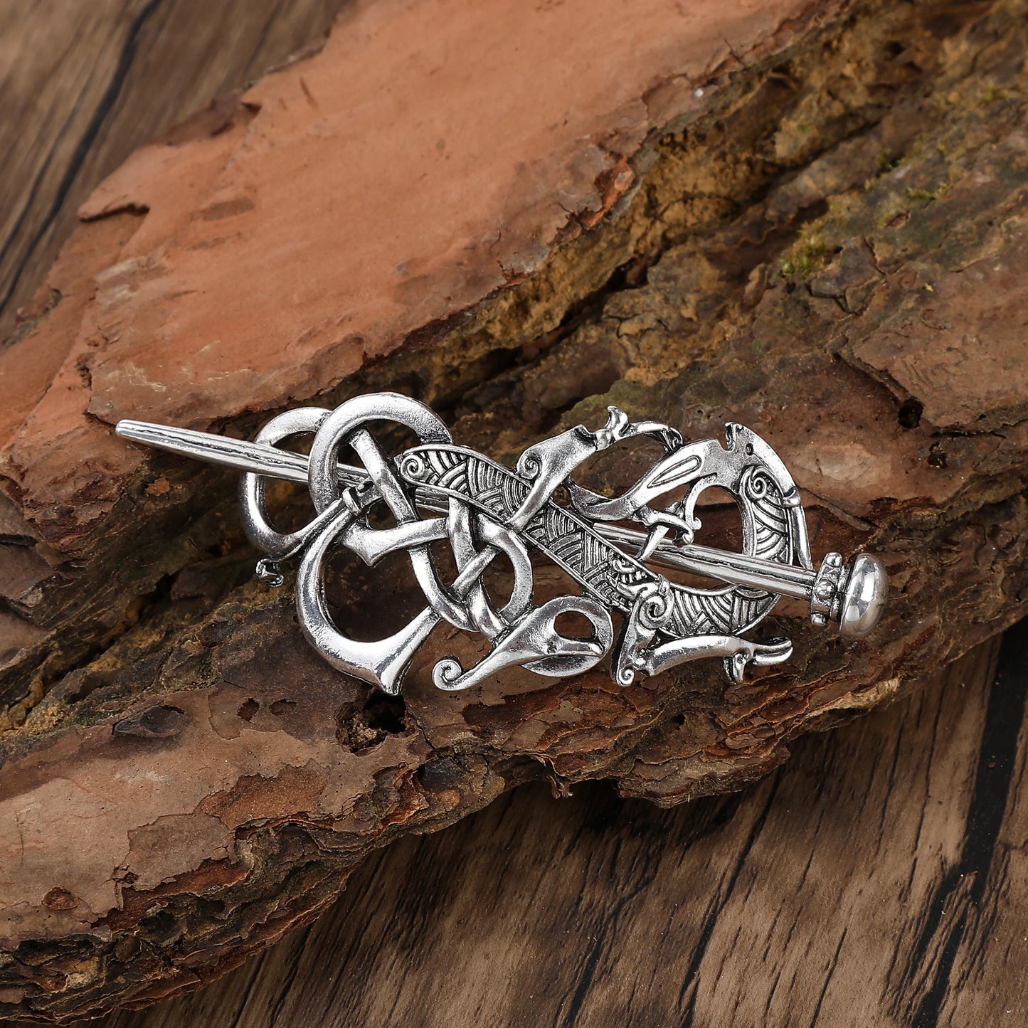 Viking Retro Dragon Hairpin Celtic Knot Hairpin Scandinavian Norwegian Style Hair Accessories Party Accessories Valentine's Day Mother's Day Birthday Gift