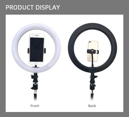 10" 26cm LED Selfie Ring Light Photography Video Light RingLight Phone Stand Tripod Fill Light Dimmable Lamp Trepied Streaming
