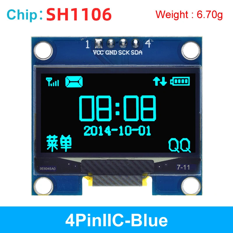 1.3 inch OLED module SPI/IIC I2C Communicate white/blue color 128X64 1.3 inch OLED LCD LED Display Module 1.3" OLED Module