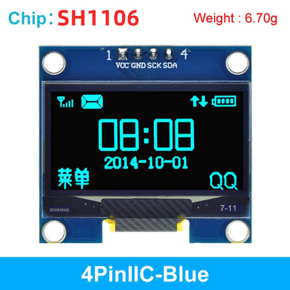 1.3 inch OLED module SPI/IIC I2C Communicate white/blue color 128X64 1.3 inch OLED LCD LED Display Module 1.3" OLED Module
