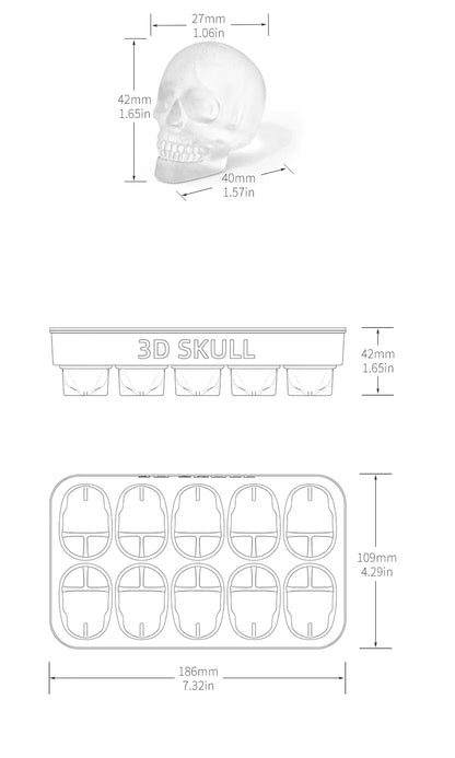 3D Skull Baking Cake Mold for Halloween ,Ice mold,Food Grade Silicone DIY Large Skull Cake Pan,Halloween Decor Birthday Party