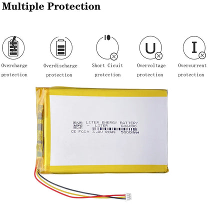 Replace 3.8V 606090 5000mAh Lipo Battery  For anbernic RG505 Game machine Open source handheld console