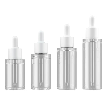Dropper Essential Oil Bottle 20/30/40/50ml Plastic PET Dropper Bottle Transparent DIY Makeup Packaging Bottle Cosmetic Container