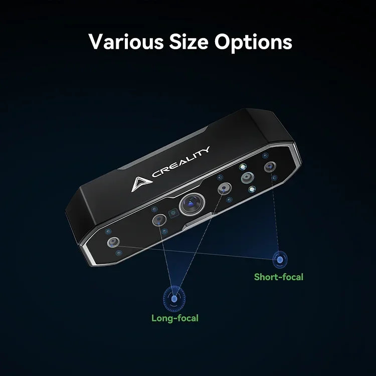 Creality CR-Scan Otter Portable Upgraded Handheld 3D Scanner 0.02mm Accuracy High Efficiency 20fps Speed Scanning Anti-shaking