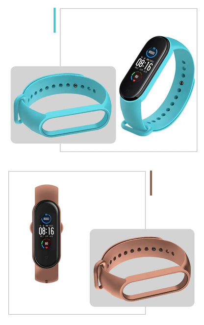 NEW 2022 Watch Strap for Xiaomi Mi Band 7 Wristband Silicone Bracelet Wrist Straps MiBand band7 Smartwatch Accessories