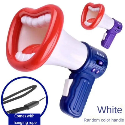 Handheld Megaphone Toys Portable Big Mouth Funny Recording Toy Megaphone Children Speaker