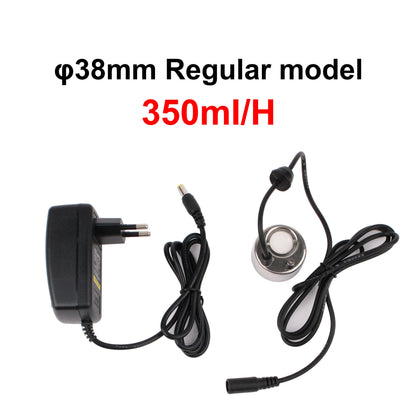 Ultrasonic Atomizer Lightless Metal Head Ceramic Chip Fogger 38mm Balcony Courtyard Water Feature Fountain Sprayer Humidifier EU