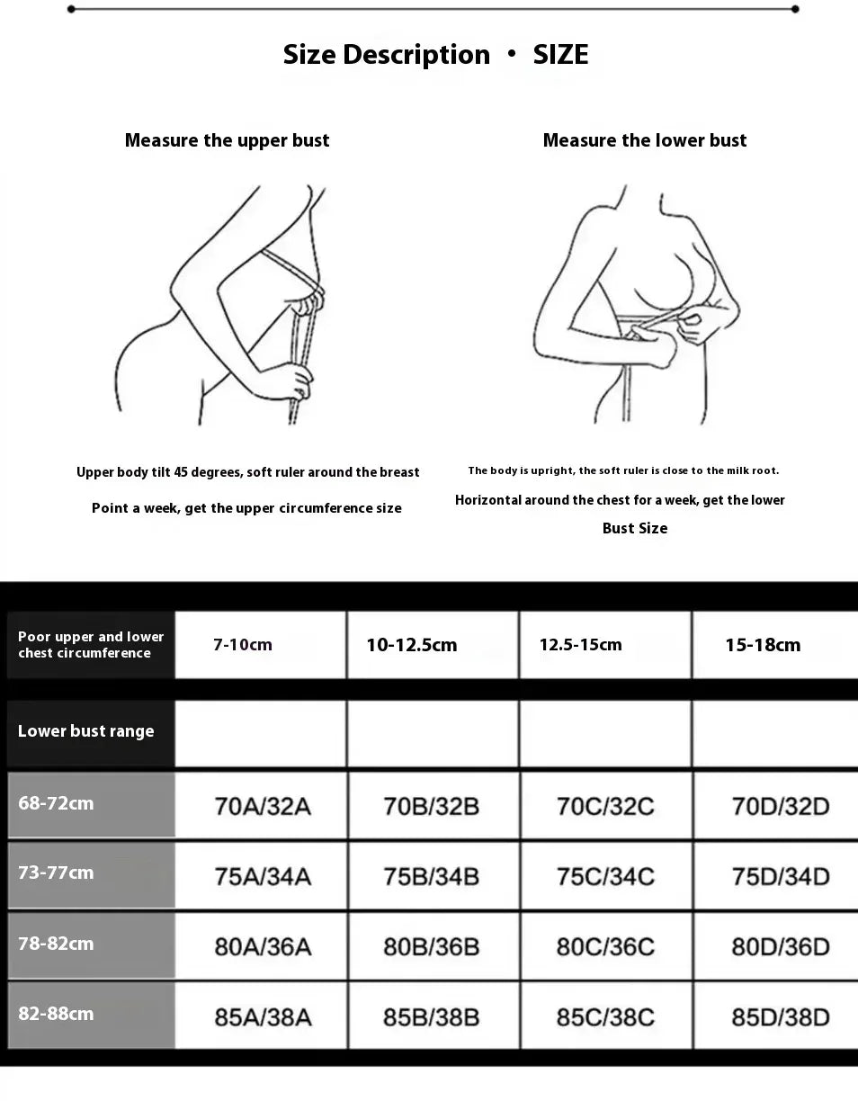 Women's Anti-sagging Sports Underwear Without Underwire, Thin Top and Thick Bottom Bra, Breathable and Beautiful Back