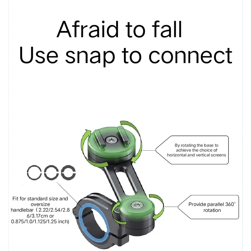 Phone Holder Stem Triple Tree Fork Mount Clamp Mobile Phone Stand Motorcycle Mirror Navigation Phone Support Handlebar Bracket