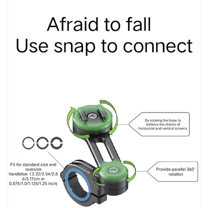 Phone Holder Stem Triple Tree Fork Mount Clamp Mobile Phone Stand Motorcycle Mirror Navigation Phone Support Handlebar Bracket