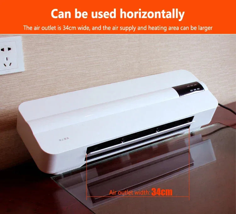 DMWD Wall-mounted remote control heater air warmer home room energy saving heating fan bathroom heating air radiator convector