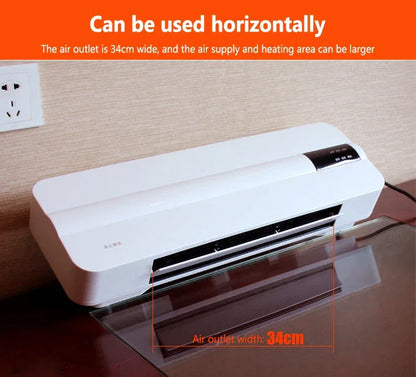 DMWD Wall-mounted remote control heater air warmer home room energy saving heating fan bathroom heating air radiator convector