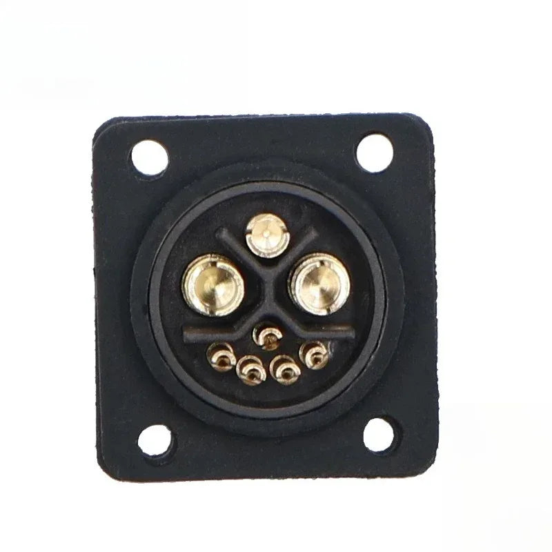 50A M25 2+1+5 Lithium Battery Charing Plug Socket Waterproof IP68 Self-locking Aviation Plug Energy Storage Power Connector