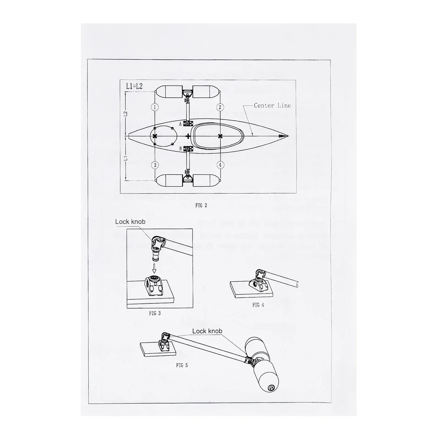 Marine Boat Kayak Red Durable Outrigger/Stabilizer System PVC and Aluminum for Most Kayaks and Canoes