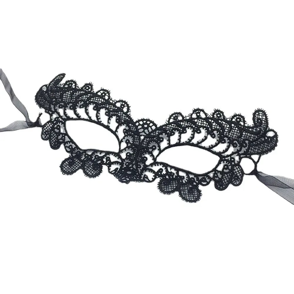 Halloween Mask Sexy Lace Velvet Material Mask Party Prom Costume Masquerade Mask Unisex Halloween Gifts Black Eye Mask Cosplay
