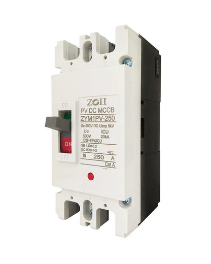 Solar Molded Case DC Circuit Breaker MCCB Overload Protection Switch Protector Solar Photovoltaic PV 150A 250A Battery Isolator