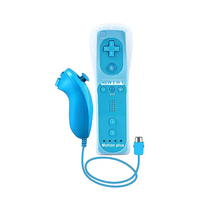 a Whole Set Remote Controller with Nunchuck Controller for  Wii Games Control for Wii Console Wireless Gamepad with Motion Plus