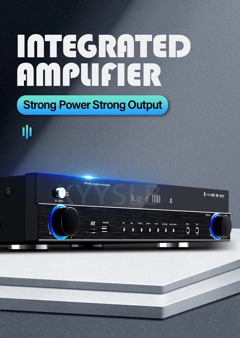 KYYSLB 900W 5.1 Bluetooth Sound Amplifier for Speakers Audio HIFI Karaoke Fever Digital Home Theater System Amplifiers