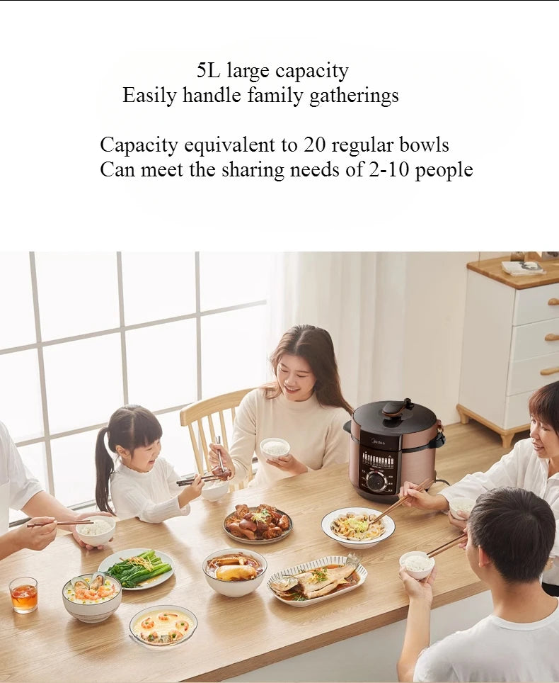 220V Electric Pressure Cooker Home Smart 5-liter Multi functional Pressure Cooker Rice Cooker