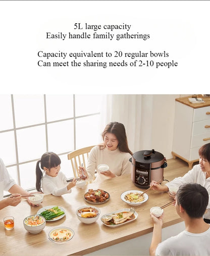 220V Electric Pressure Cooker Home Smart 5-liter Multi functional Pressure Cooker Rice Cooker