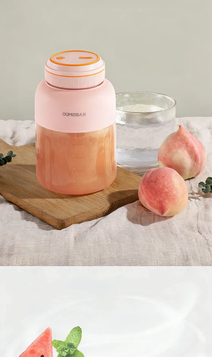 High Aesthetic 1300ml Large Capacity USB Rechargeable Portable Blender Juicer, Kitchen Fruit Juicer, Food Prep