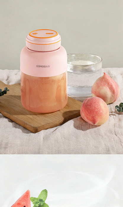 High Aesthetic 1300ml Large Capacity USB Rechargeable Portable Blender Juicer, Kitchen Fruit Juicer, Food Prep