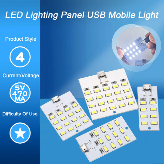 10PCS 5730 Smd 5V 430mA~470mA White Mirco Usb 5730 LED lighting Panel USB Mobile light Emergency Light Night Light by PDG ibma
