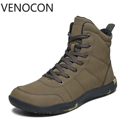 VENOCON Adult Barefoot Combat Sneakers Winter Man Men's Wide Toe Nose Walking Hiking Trail Boots Shoes Footwear For Women
