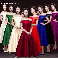 Satin Elegant Long Prom Evening Guest Summer Dresses For Women 2022 Sexy Host Wedding Bridesmaid Party Ball Gown Maxi vestidos