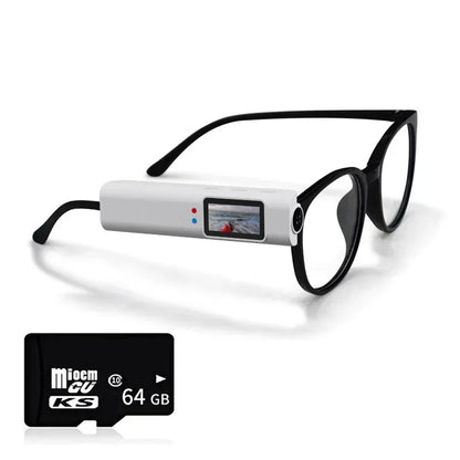 Lenovo 4K Mini FPV Eyeglasses Video Shooting Micro-camera HD WiFi Intelligent Headset Glasses Video&Sound Recording WiFi APP