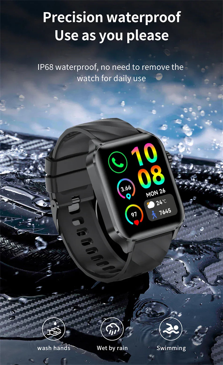 LIGE Smart Watch Sport Fitness Sleep Monitor Fashion Luxury Women's Watch Bluetooth Call Message Clearance Sale Men's Smartwatch