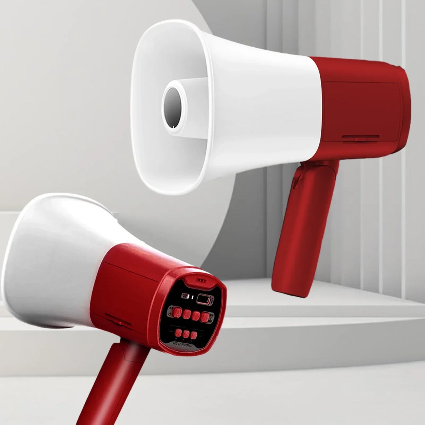 Amplifier Foldable Megaphone Speaker Portable Megaphone Bullhorn for Selling Promotions Safe Drills Cheerleading Fans Outdoor