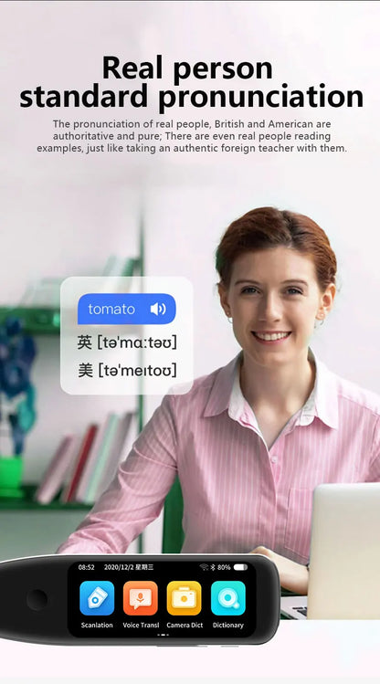 MSAI S10 Smart Scan Translator Pen Offline Extract 21 Languages Photo Translate 134 Voice Translation Dictionary Recorder ﻿