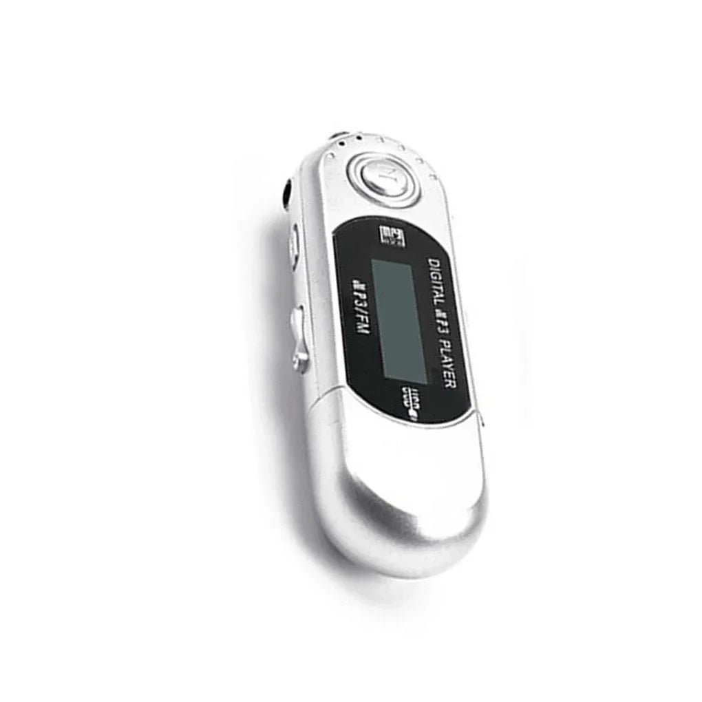 MP3 Mini Player Support 32G TF Card Flash Drive Lightweight LCD Music Player 3.5mm Audio Jack One Finger Control with Card Slot