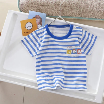 Children's Clothing T-shirt For Boys Girls Summer Cotton Fruit Print Short Sleeve Toddlers Tops Tees Soft Kids Clothes