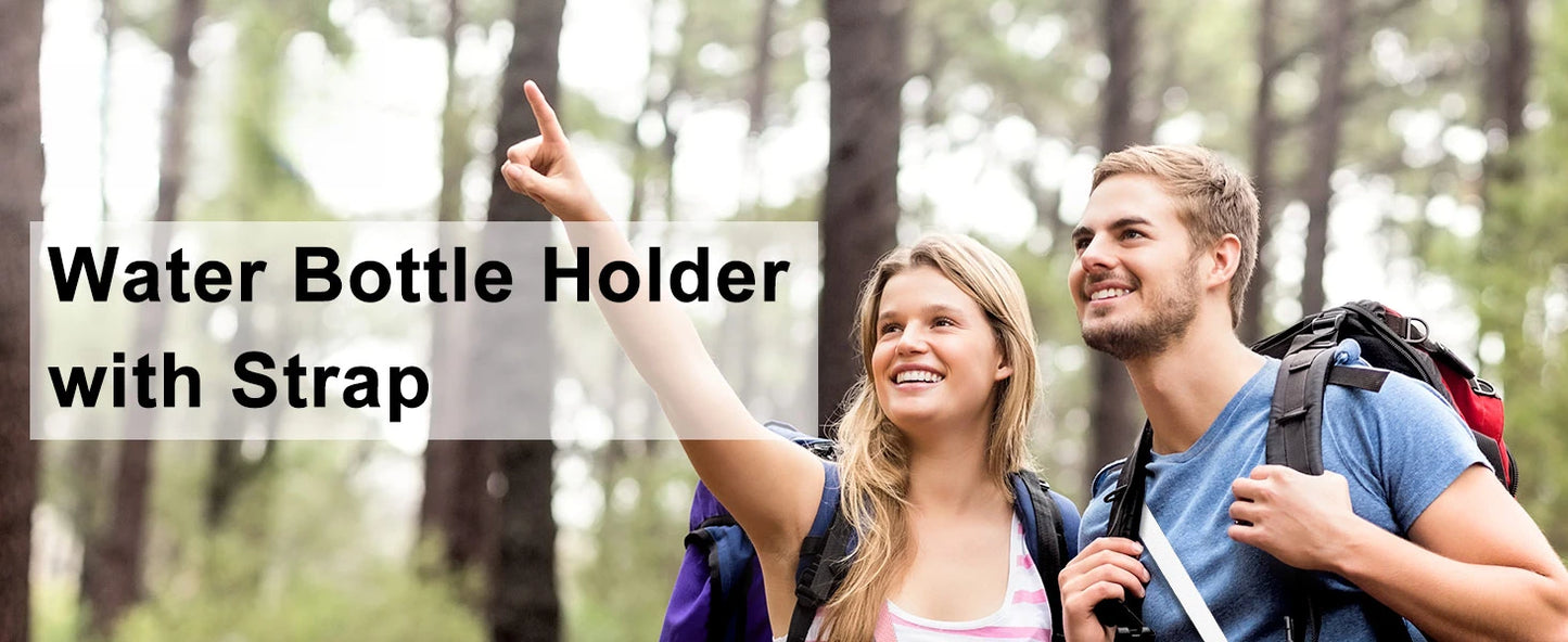 Eary Silicone Portable Water Bottle Carry Strap Handle Adjustable Water Bottle Sling Carrier With Strap Universal Cup Accessory