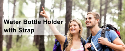 Eary Silicone Portable Water Bottle Carry Strap Handle Adjustable Water Bottle Sling Carrier With Strap Universal Cup Accessory