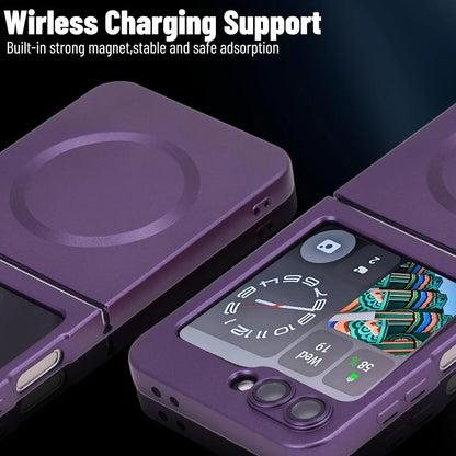 Luxury Gradient Case for Samsung Galaxy Z Flip 8 7 6 5 4 3 Soft Silicone Magnetic Charging Cover for Samsung ZFlip 6 7 8