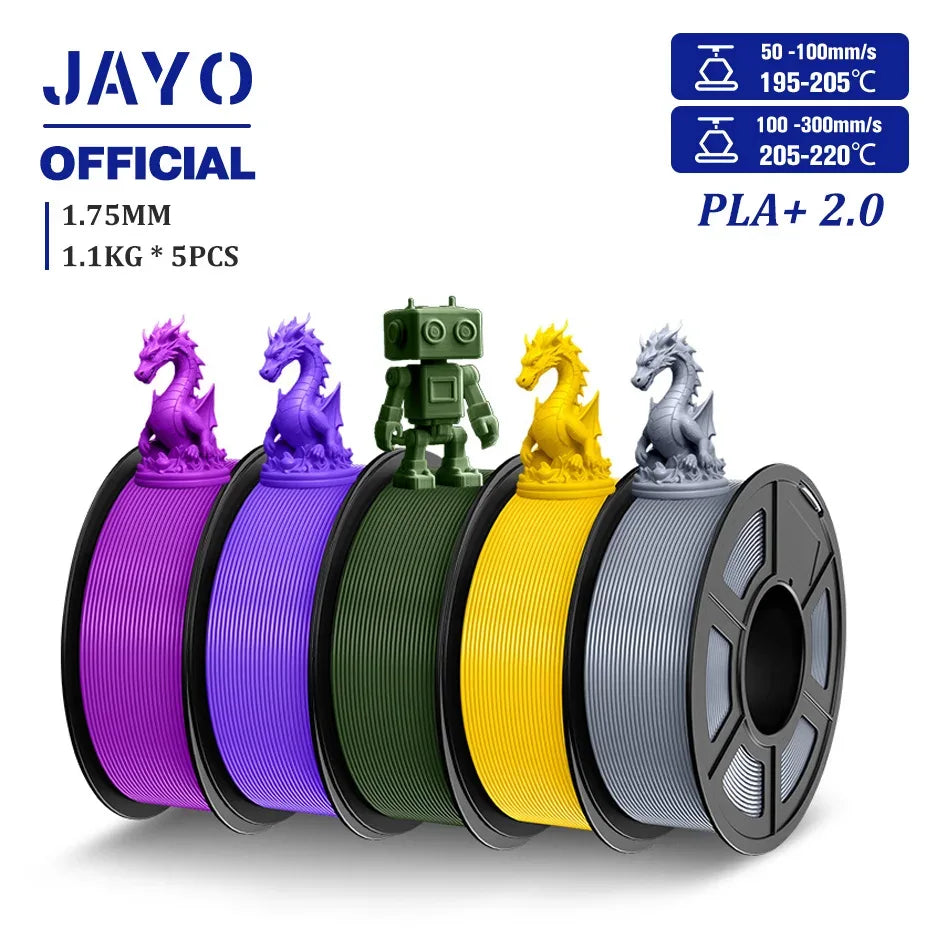 JAYO PLA/PLA META/PETG/SILK/PLA+/Wood/ ABS/Marble 3D Printer Filament 1.75mm 5KG 3D Printing Materials for 3D Printer&3D Pen