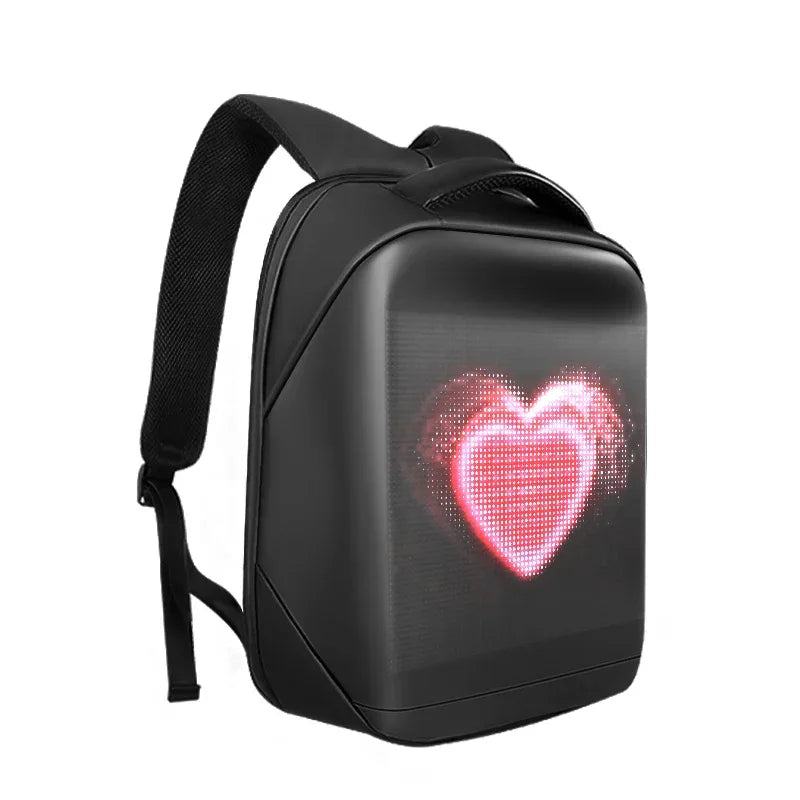 Led Backpack with Programmable Full Color Screen, Motorcycle Backpack, Waterproof Shoulder Travel Backpack, Christmas Gift Bag