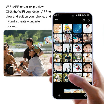 2.7K HD FPV Glasses Camera Wearable WiFi Video Camcorder 110°Wide Angle Lens Anti-shake 0.96" APP Control FPV Camera