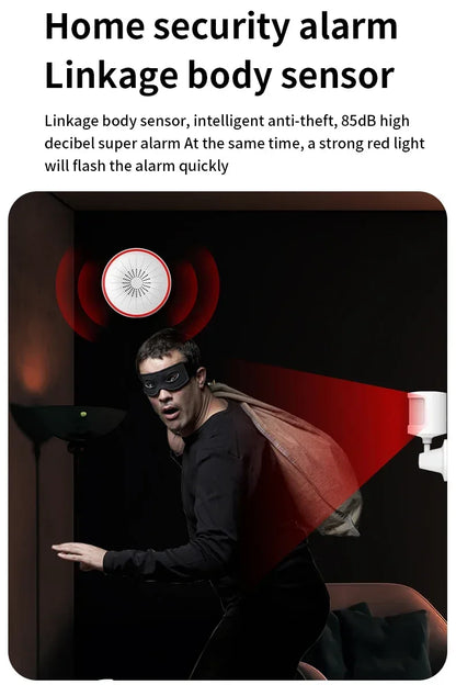 Tuya WiFi ZigBee Alarm Siren Sensor Detector Sound And Light Alarm Home Security System Smart Life APP Alexa Google Assistant